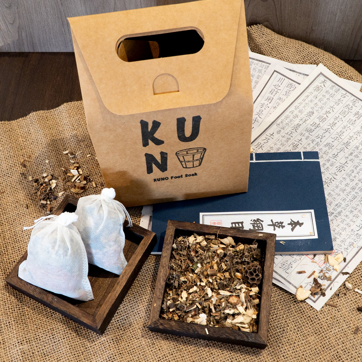 Kuno Foot bath with Chinese herbs foot soak bag